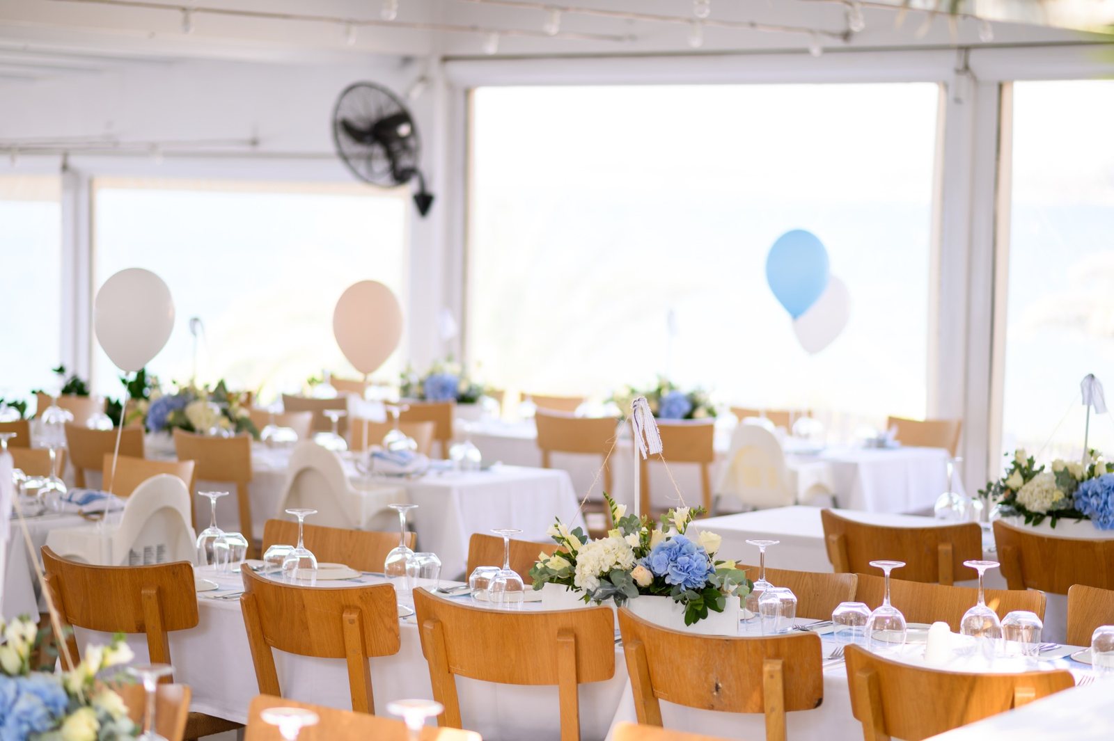 Prepared event dining room