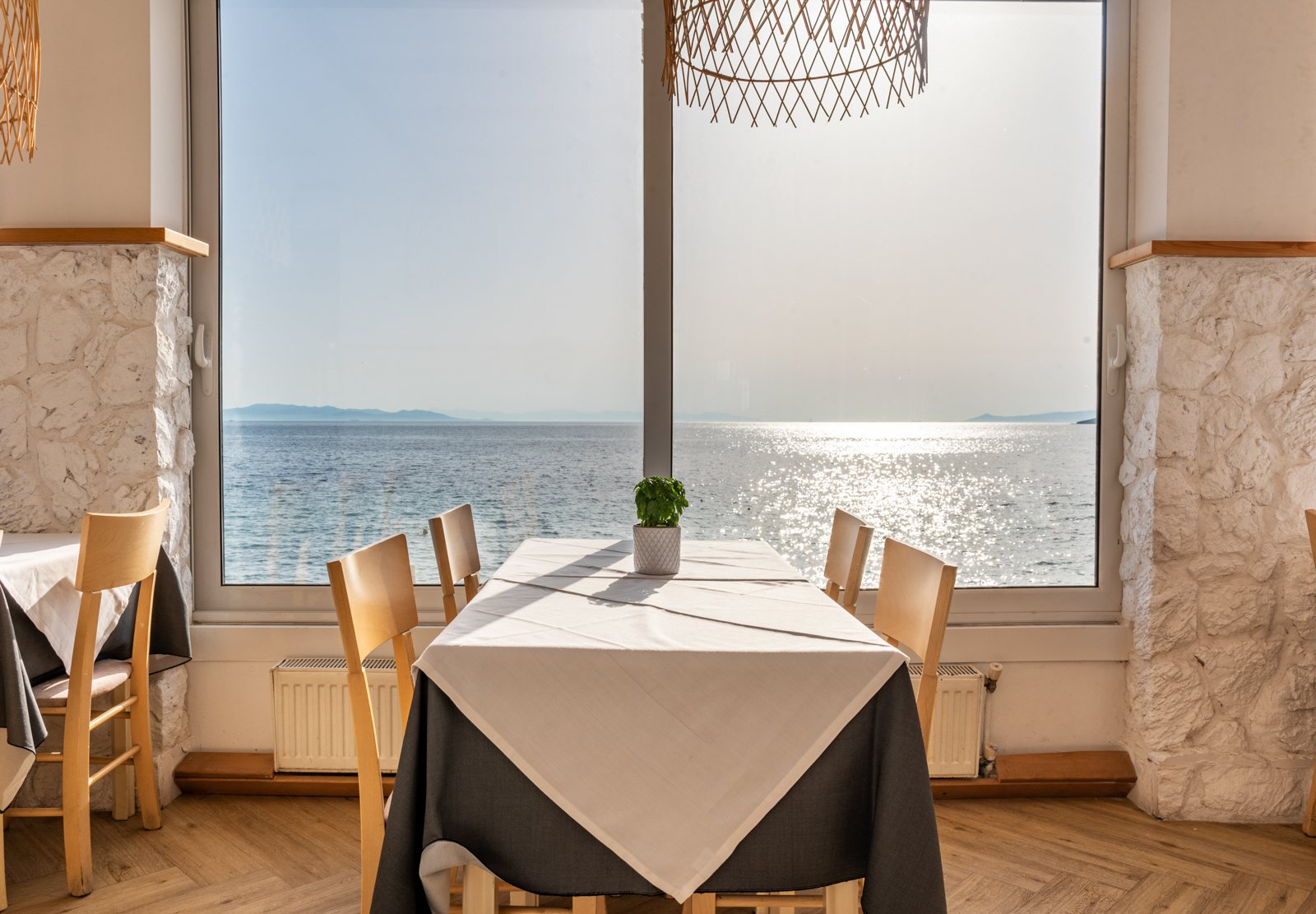 Table by the sea