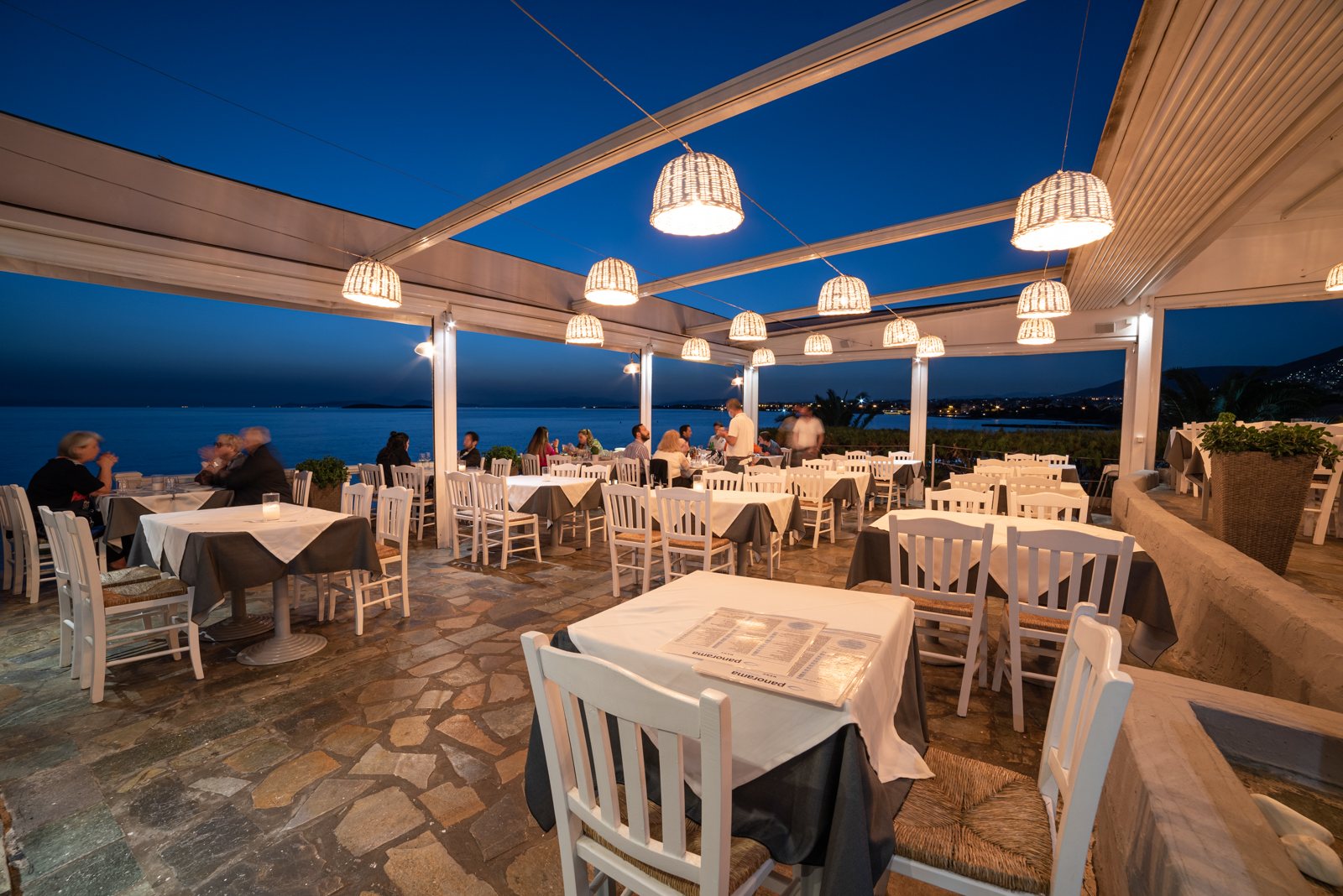 Dining room at sunset